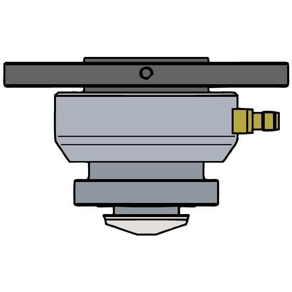  Pfp Nozzle Body With Teflon Insulators For Hg Wide Nozzles Cutting Head