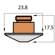  Side Blow Nozzle Chrome Plated 3.5Mm Cutting Head
