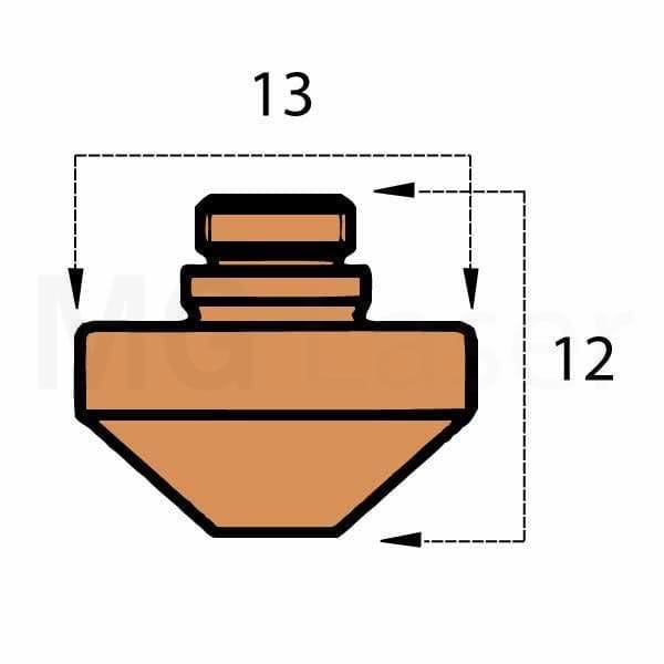  Mazak 2D Nozzle 1.5Mm For 3D Cutting Head (10 Pack)