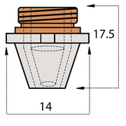  Standard Nozzle Wide Chrome Plated Double 1.5Mm (10 Pack) Cutting Head
