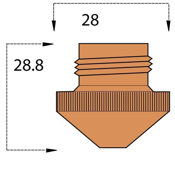  Dz Nozzle 2.0Mm For Precitec® 2D Head Cutting