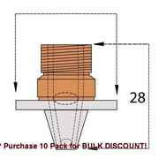  Slim Double Nozzle 2.0Mm Chrome Cutting Head