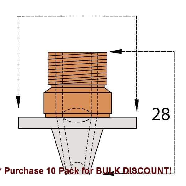  Slim Double Nozzle 2.0Mm Chrome Cutting Head