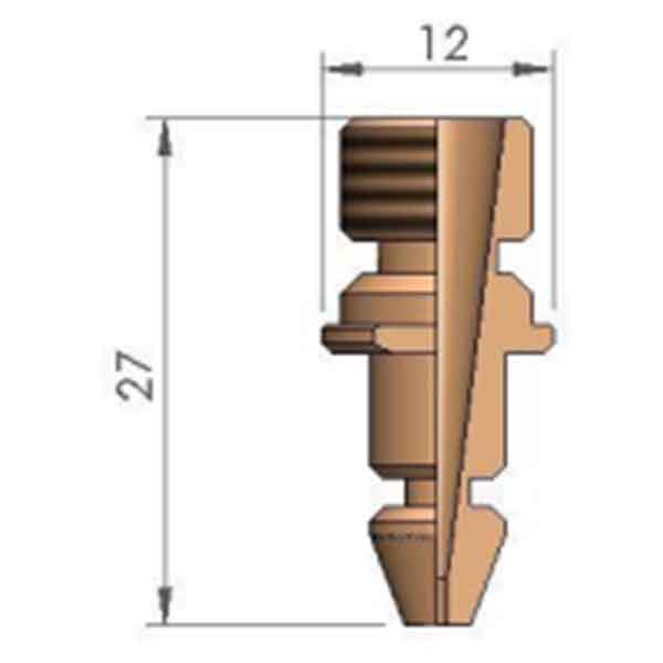 Long Air 3D Nozzle 2.5mm