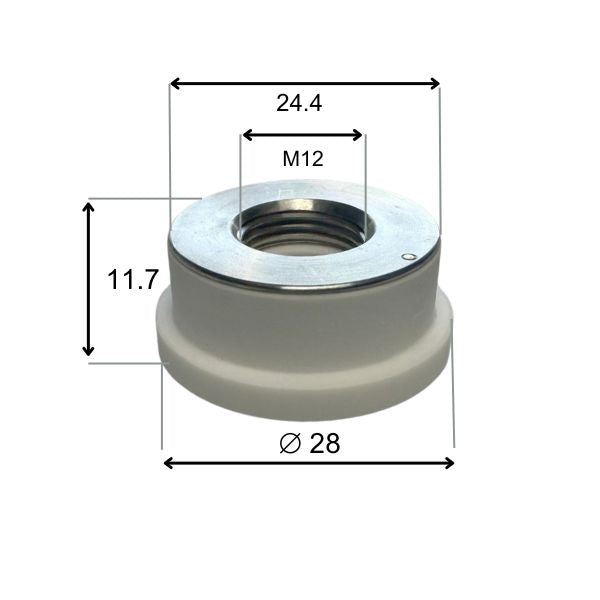 Ceramic Nozzle Holder KT B2" M12X1
