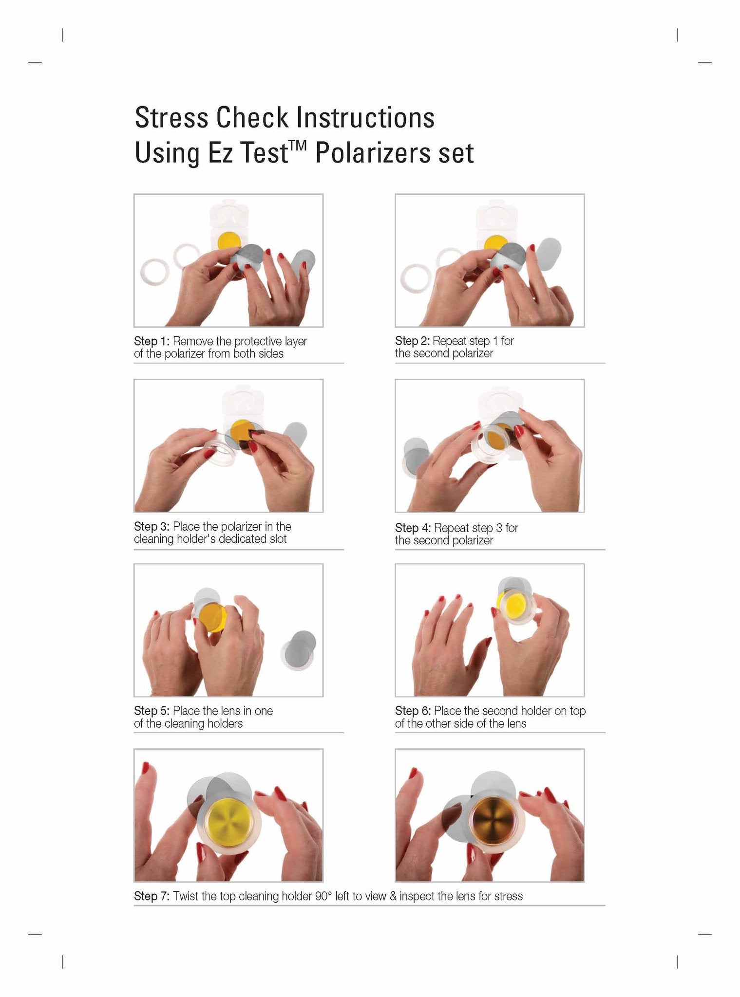  Lens Stress Tester 2.0 Diameter Cleaning Supplies