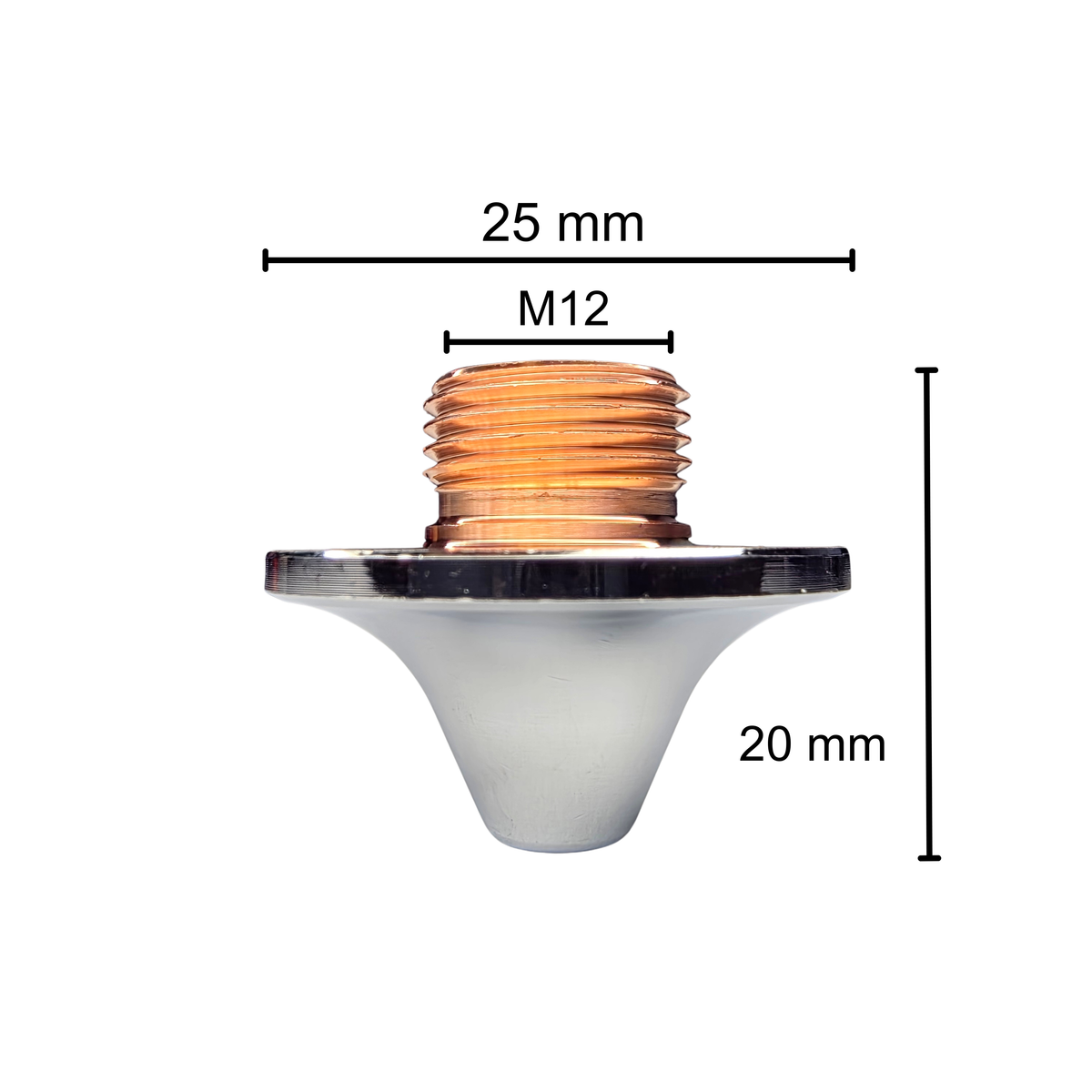 Amada Compatible, D25-H20-M12, Mushroom Eco (10-Pack) 2.5mm