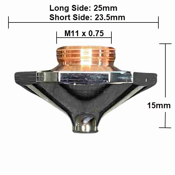 Nozzle Bodor, D25-H15-M11 (10-Pack) - Single - 1.7mm